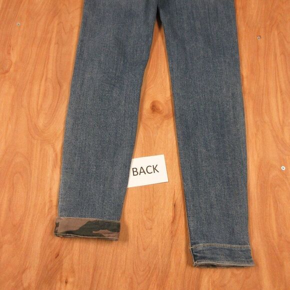 JUDY BLUE Peek A Camo Patch Distressed Denim Jeans Size 3/26 Janette JB82109MD - Picture 9 of 14